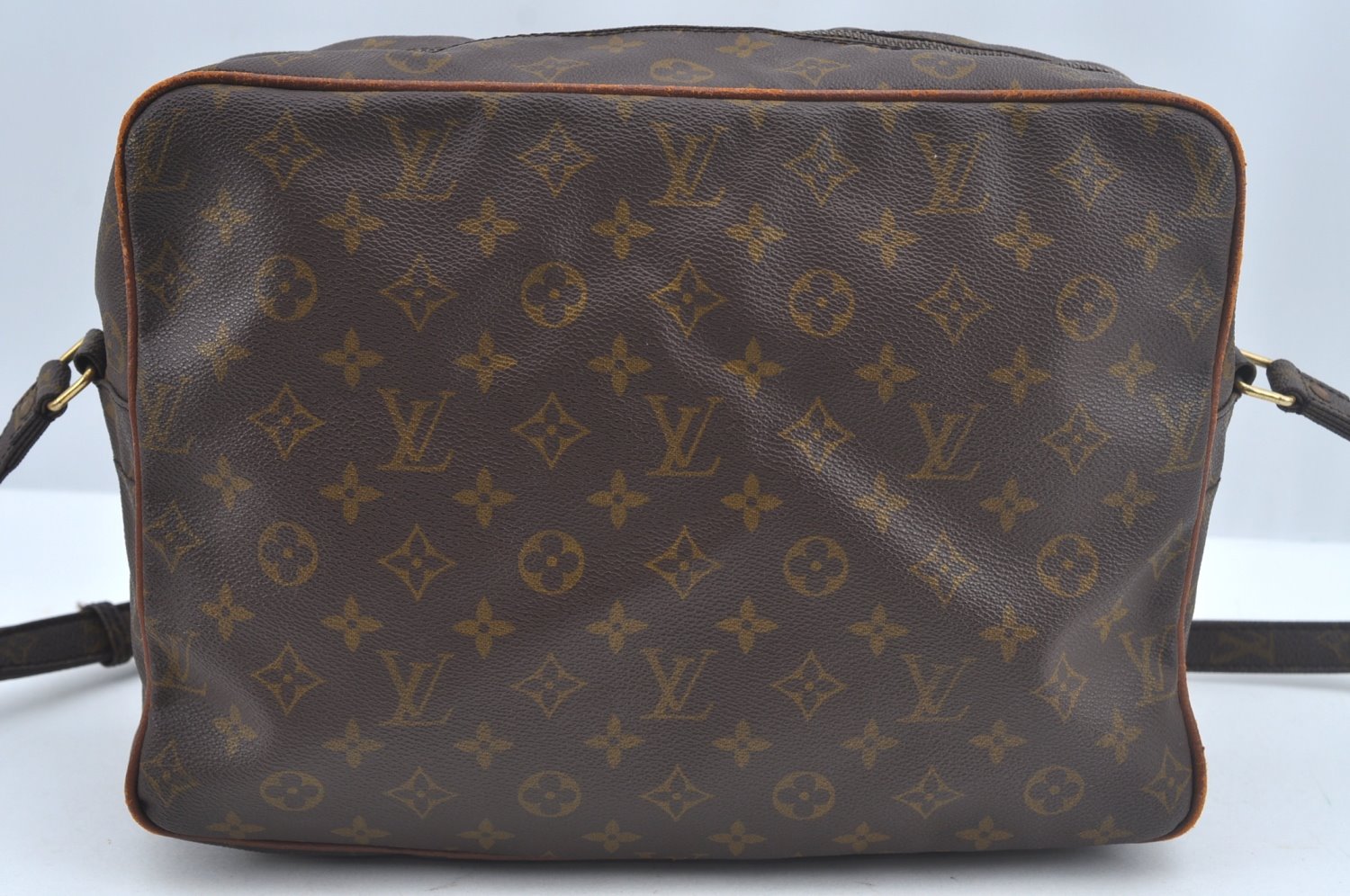 Authentic Louis Vuitton Monogram Nile 34 Shoulder Cross Body Bag Old Model L0605