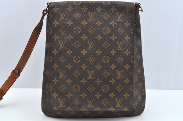 Auth Louis Vuitton Monogram Musette Shoulder Cross Body Bag M51256 LV Junk L0606