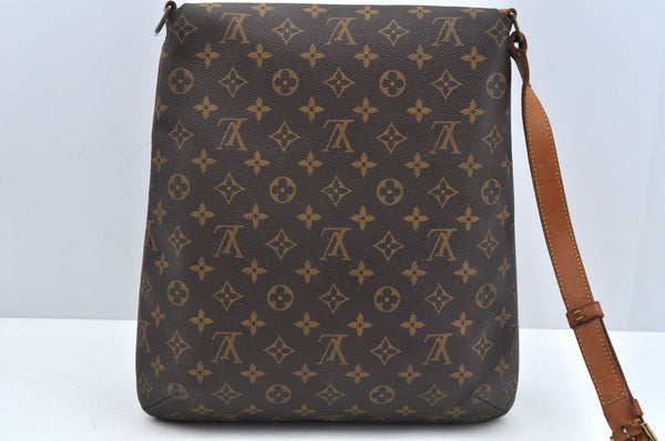 Auth Louis Vuitton Monogram Musette Shoulder Cross Body Bag M51256 LV Junk L0606