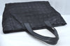 Authentic CHANEL New Travel Line Shoulder Tote Bag Black L0608