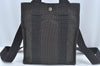 Authentic HERMES Her Line Ado PM Backpack Hand Bag Nylon Gray L0609