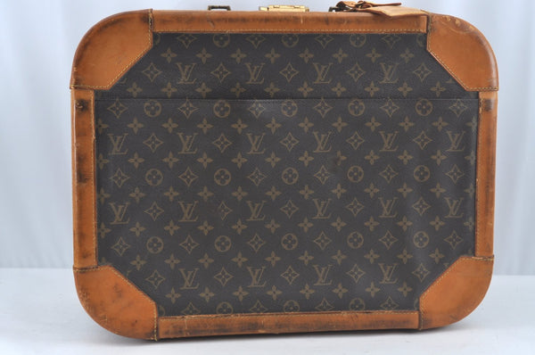 Auth Louis Vuitton Monogram Stratos 50 M23240 Trunk Case Travel Bag Junk L0611