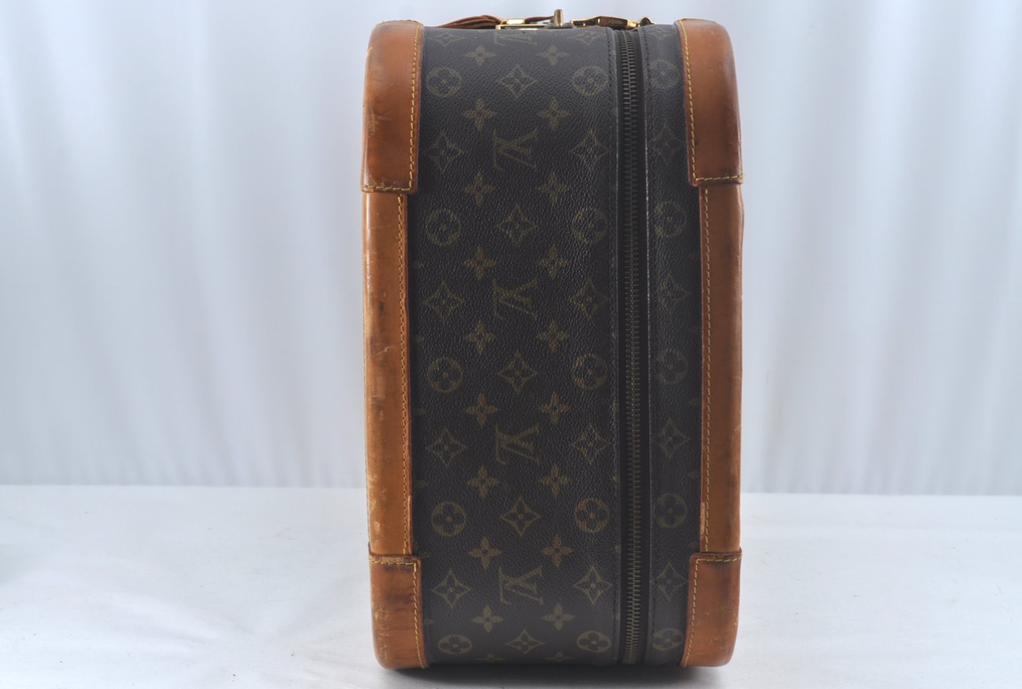 Auth Louis Vuitton Monogram Stratos 50 M23240 Trunk Case Travel Bag Junk L0611