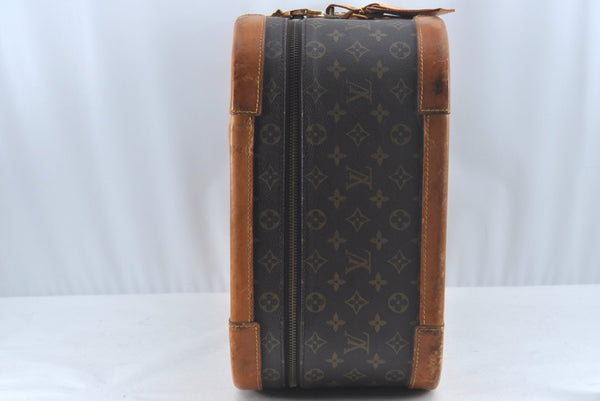 Auth Louis Vuitton Monogram Stratos 50 M23240 Trunk Case Travel Bag Junk L0611