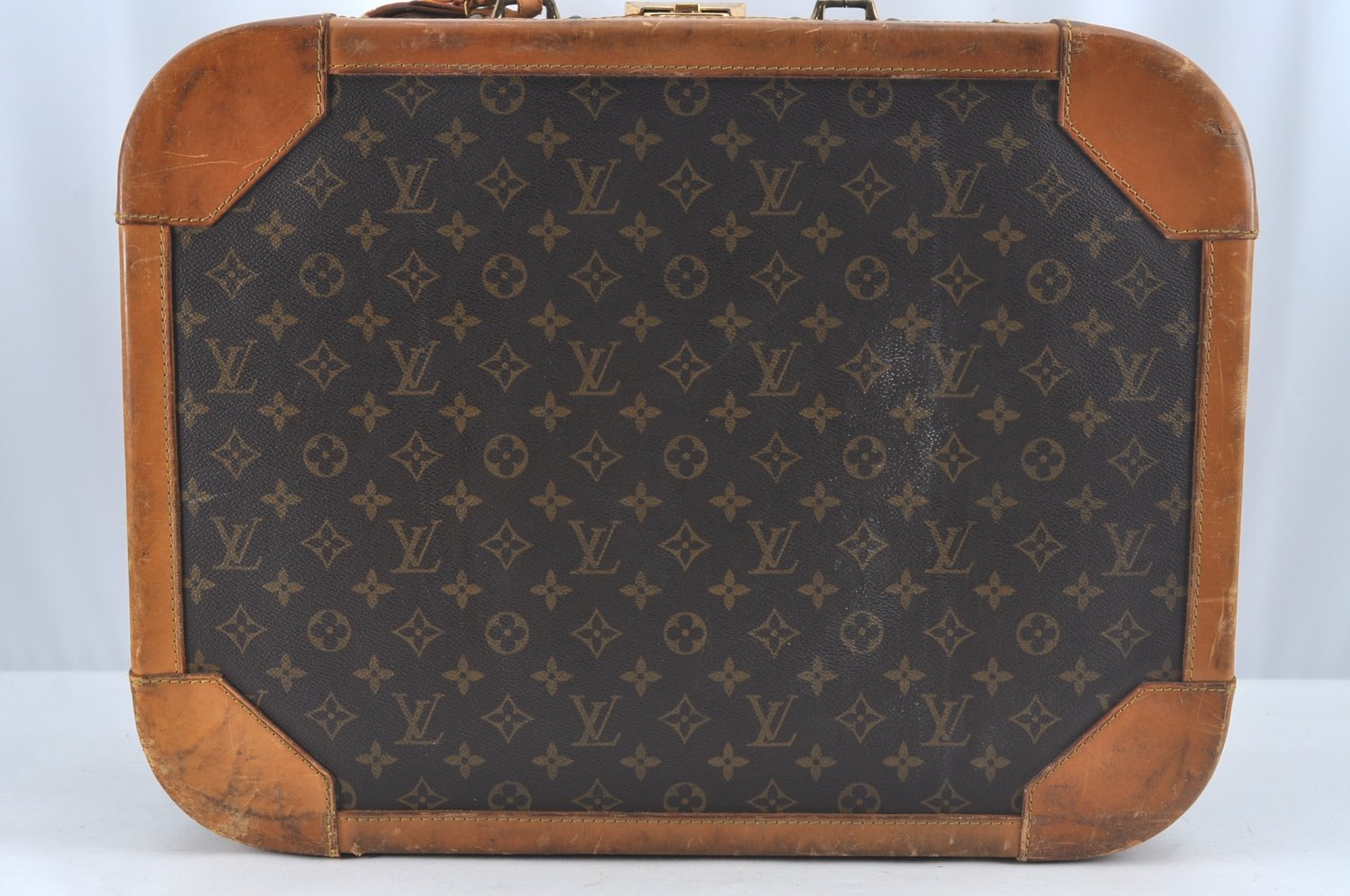 Auth Louis Vuitton Monogram Stratos 50 M23240 Trunk Case Travel Bag Junk L0611