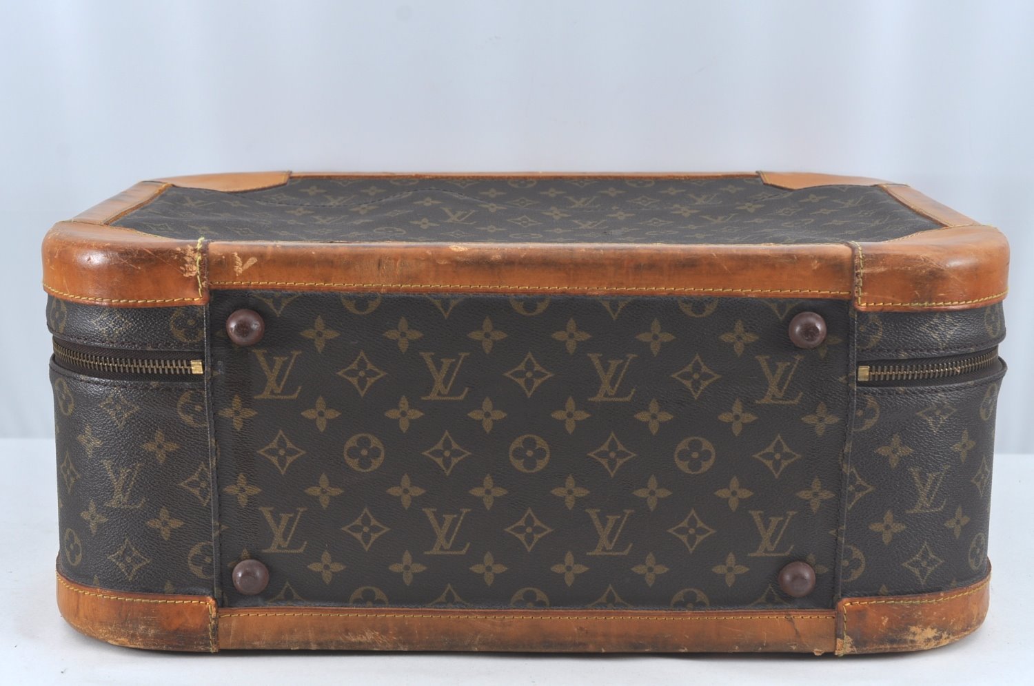 Auth Louis Vuitton Monogram Stratos 50 M23240 Trunk Case Travel Bag Junk L0611