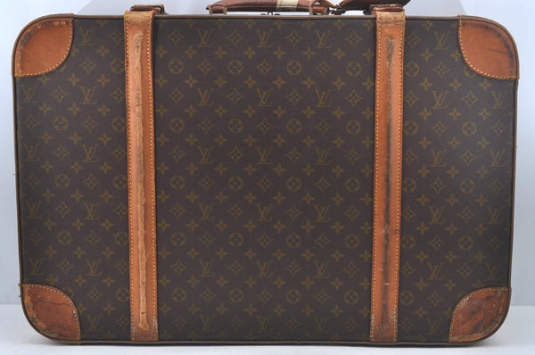 Authentic Louis Vuitton Monogram Stratos 70 M23234 Trunk Case Travel Bag L0612