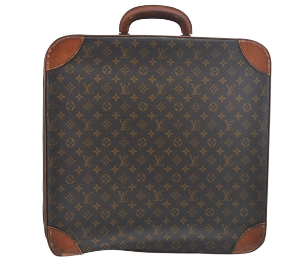 Authentic Louis Vuitton Monogram Stratos 50 M23240 Trunk Case Travel Bag L0613