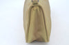 Authentic PRADA Nylon Tessuto Hand Bag Pouch Purse Beige L0616