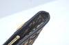 Authentic Christian Dior Trotter Clutch Bag Purse Canvas Leather Blue L0619