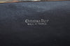 Authentic Christian Dior Trotter Clutch Bag Purse Canvas Leather Blue L0619