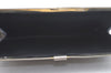 Authentic Christian Dior Trotter Clutch Bag Purse Canvas Leather Blue L0619