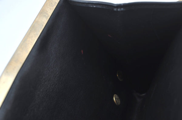 Authentic Christian Dior Trotter Clutch Bag Purse Canvas Leather Blue L0619