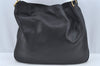 Authentic GUCCI Bamboo 2way Sholuder Bag Leather Black Junk L0622