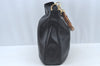 Authentic GUCCI Bamboo 2way Sholuder Bag Leather Black Junk L0622