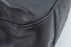 Authentic GUCCI Bamboo 2way Sholuder Bag Leather Black Junk L0622