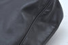 Authentic GUCCI Bamboo 2way Sholuder Bag Leather Black Junk L0622