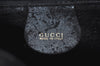 Authentic GUCCI Bamboo 2way Sholuder Bag Leather Black Junk L0622
