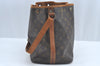 Authentic Louis Vuitton Monogram Petit Noe M42226 Shoulder Drawstring Bag L0623