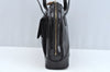 Authentic GUCCI Bamboo Shoulder Bag Enamel Leather Black  L0626