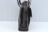 Authentic GUCCI Bamboo Shoulder Bag Enamel Leather Black  L0626