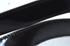 Authentic GUCCI Bamboo Shoulder Bag Enamel Leather Black  L0626