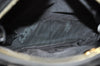 Authentic GUCCI Bamboo Shoulder Bag Enamel Leather Black  L0626