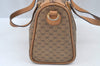 Auth GUCCI Micro GG PVC Leather 2Way Shoulder Cross Body Hand Bag Brown L0632