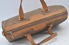 Auth GUCCI Micro GG PVC Leather 2Way Shoulder Cross Body Hand Bag Brown L0632