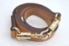 Auth GUCCI Micro GG PVC Leather 2Way Shoulder Cross Body Hand Bag Brown L0632