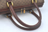 Authentic GUCCI Micro GG PVC Leather Hand Boston Bag Brown Junk L0633