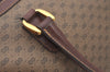 Authentic GUCCI Micro GG PVC Leather Hand Boston Bag Brown Junk L0633