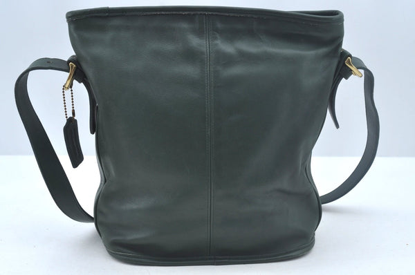 Authentic COACH Shoulder Tote Bag Leather Green L0635