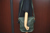 Authentic COACH Shoulder Tote Bag Leather Green L0635