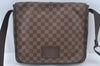 Authentic Louis Vuitton Damier Brooklyn MM Shoulder Cross Bag N51211 LV L0636