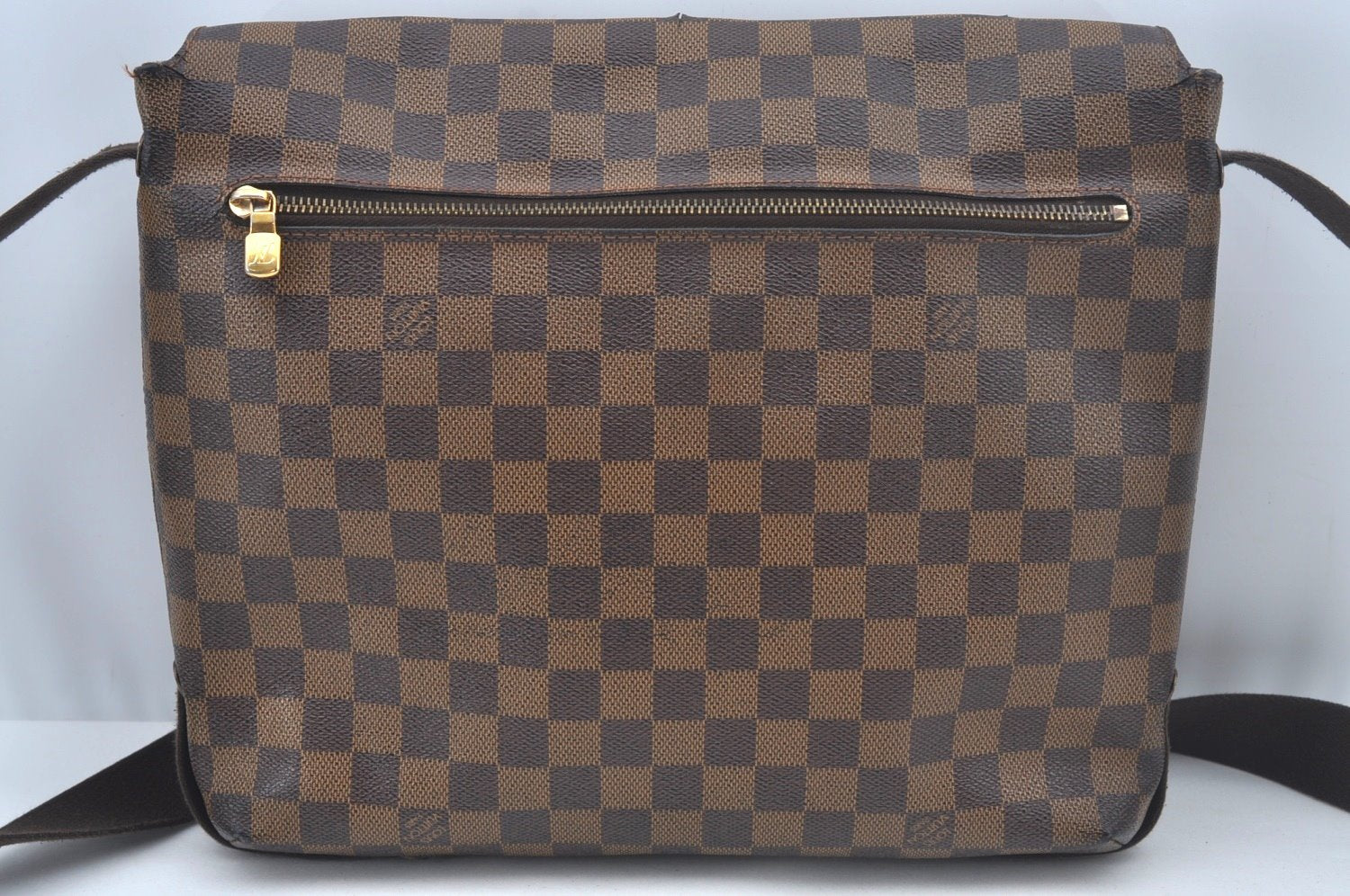 Authentic Louis Vuitton Damier Brooklyn MM Shoulder Cross Bag N51211 LV L0636