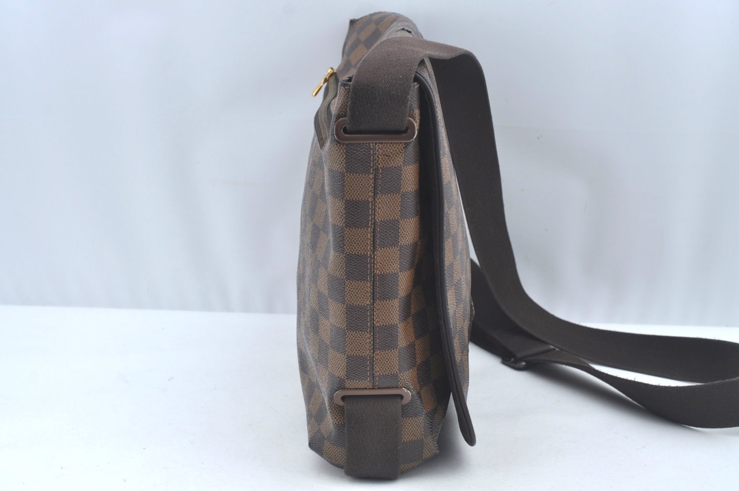 Authentic Louis Vuitton Damier Brooklyn MM Shoulder Cross Bag N51211 LV L0636