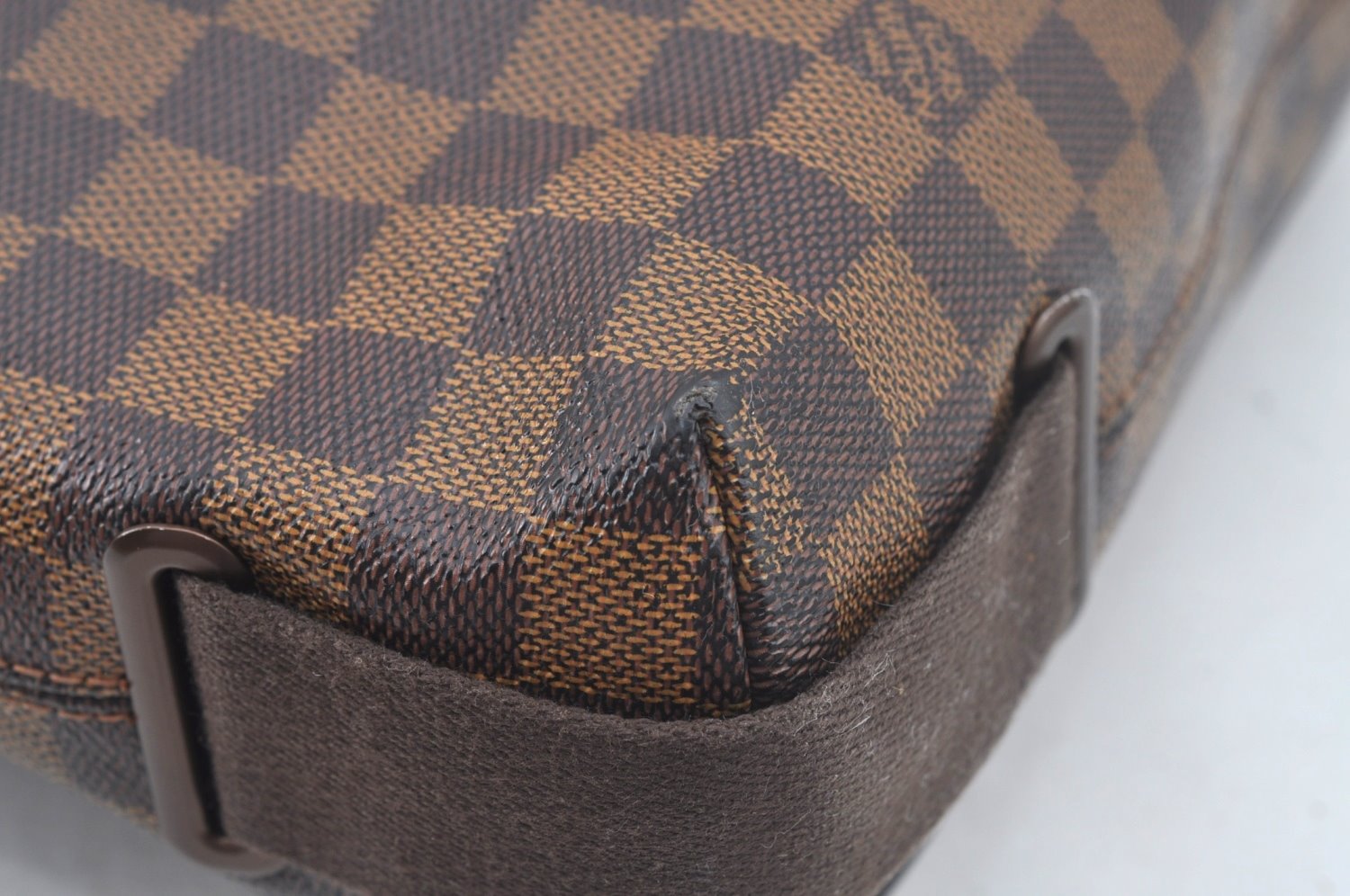 Authentic Louis Vuitton Damier Brooklyn MM Shoulder Cross Bag N51211 LV L0636