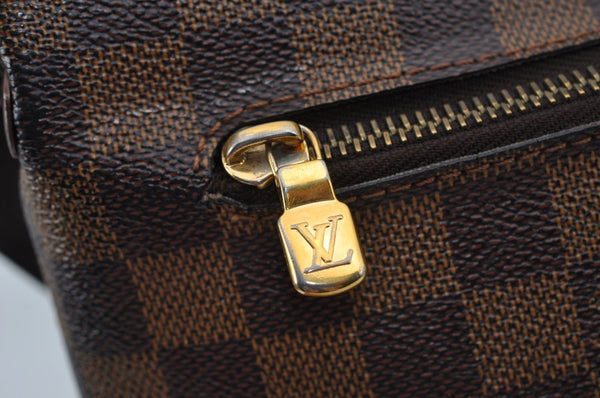 Authentic Louis Vuitton Damier Brooklyn MM Shoulder Cross Bag N51211 LV L0636