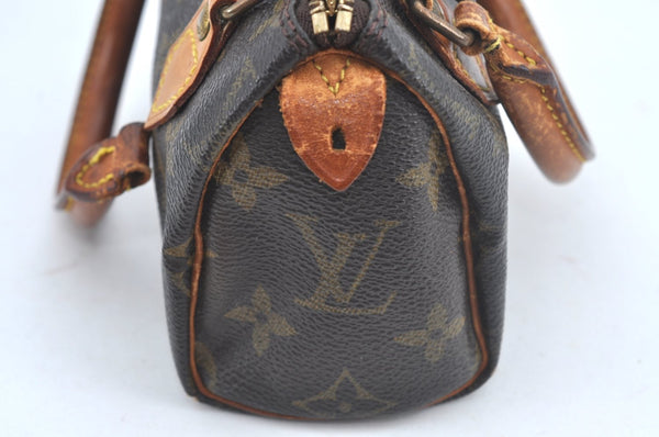 Authentic Louis Vuitton Monogram Mini Speedy Hand Bag Purse M41534 LV Junk L0641