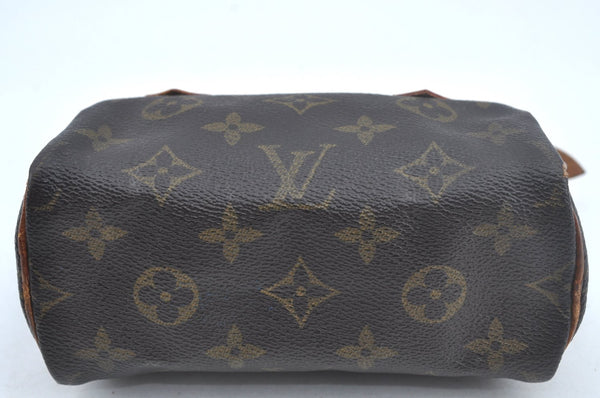 Authentic Louis Vuitton Monogram Mini Speedy Hand Bag Purse M41534 LV Junk L0641