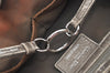 Authentic Christian Dior Cannage PVC Shoulder Tote Bag Gray Leather CD L0645