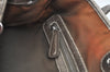 Authentic Christian Dior Cannage PVC Shoulder Tote Bag Gray Leather CD L0645