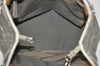 Authentic Christian Dior Cannage PVC Shoulder Tote Bag Gray Leather CD L0645