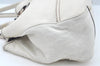 Authentic GUCCI Princy Leather Shoulder Tote Bag 163805 White L0647