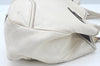 Authentic GUCCI Princy Leather Shoulder Tote Bag 163805 White L0647