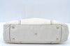 Authentic GUCCI Princy Leather Shoulder Tote Bag 163805 White L0647