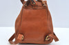 Authentic GUCCI Bamboo Backpack Leather Brown L0651