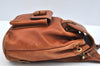 Authentic GUCCI Bamboo Backpack Leather Brown L0651