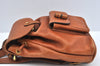 Authentic GUCCI Bamboo Backpack Leather Brown L0651